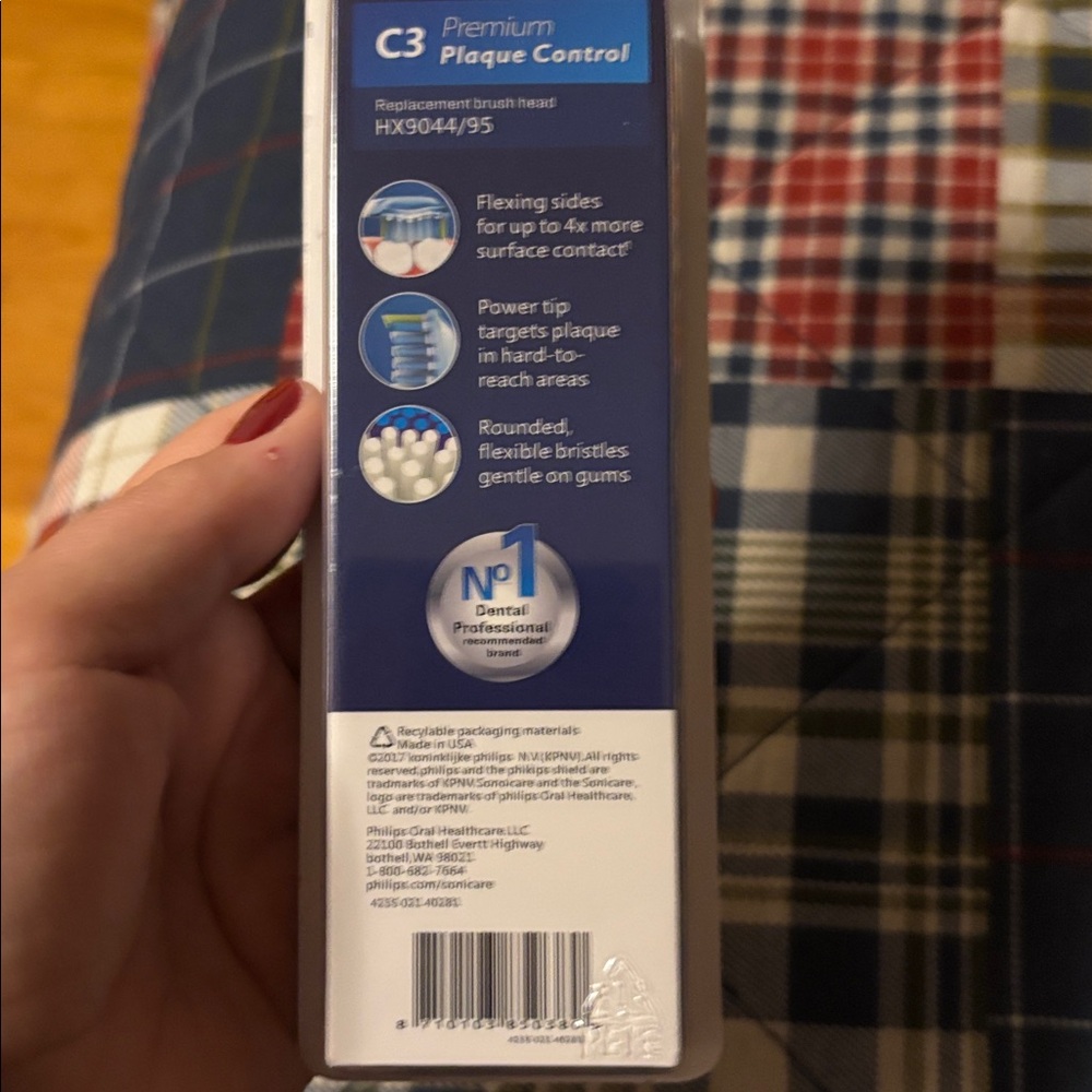 Philips Sonicare C3 Plaque Control Heads - Blue and White - Picture 5 of 5